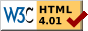 Logo W3C HTML 4.01 Strict